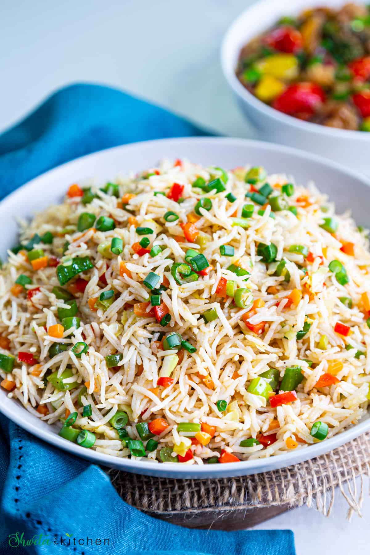 Rice with vegetable